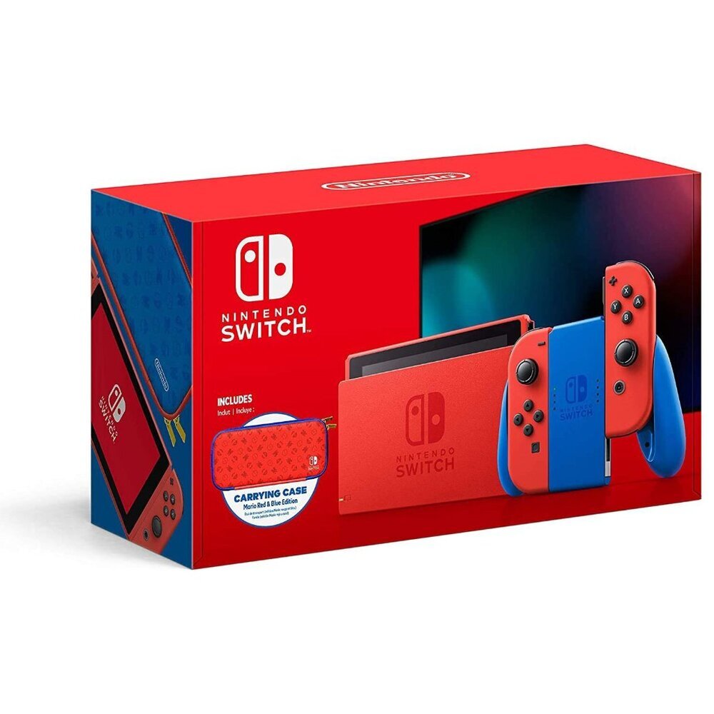 RARE DISCONTINUED Nintendo Switch Mario Red and Blue LIMITED EDITION NIB